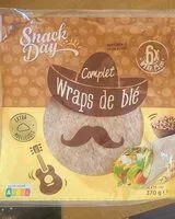 Mängden socker i Wraps de blé complet