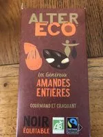 Mängden socker i Chocolat noir amandes