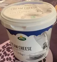 Mängden socker i Cream cheese