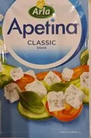 Mängden socker i Apetina classic block