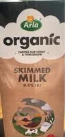 Mängden socker i Organic skim milk