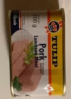 Mängden socker i Pork luncheon meat