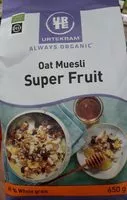 Mängden socker i Muesli super fruit