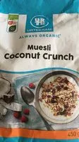 Mängden socker i Muesli coconut crunch