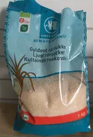 Mängden socker i Gyldent rørsukker