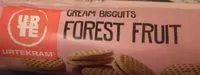 Mängden socker i Gream biscuit forest fruit