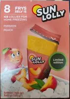 Mängden socker i Sun Lolly Peach