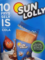 Mängden socker i sun Lolly Cola