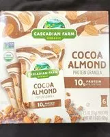 Mängden socker i Cascadian Farm Organic Cocoa Almond Protein Granola