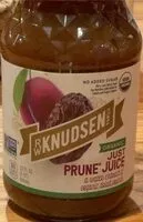 Mängden socker i Knudsen family organic prune juice