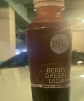 Mängden socker i Berry green organic smoothie