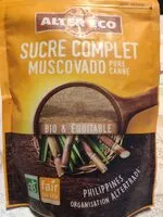 Mängden socker i Sucre complet Muscovado