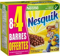 Mängden socker i NESTLE NESQUIK Barres de Céréales (8+4) x 25g