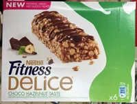 Mängden socker i Barre de céréales Fitness Delice Choco Noisette