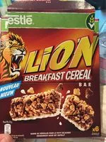Mängden socker i NESTLE LION Barres de Céréales 6x25g