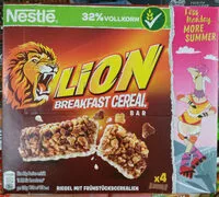 Mängden socker i Lion breakfast cereal