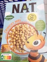 Mängden socker i NAT Crunchy miel 300g