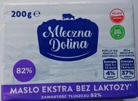 Mängden socker i Masło ekstra bez laktozy