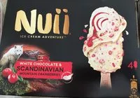 Mängden socker i White chocolate & Scandinavian mountain cranberries