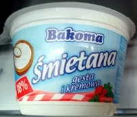 Mängden socker i Śmietana 18%