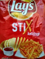 Mängden socker i Lays stix ketchup