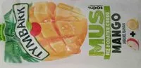 Mängden socker i Mus mango, jabłko, banan