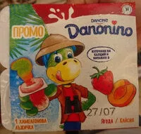 Mängden socker i Danone Danonino Branzica De Vaci Cu Caise Si Capsuni 4X50 G