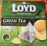 Mängden socker i Loyd Green Tea With Honey Melon & Lemon Grass 20 Bags 1.7 2oz.