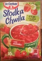 Mängden socker i Kisiel z kawalkami owocow