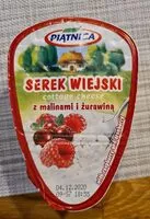 Mängden socker i Serek wiejski z malinami i żurawiną