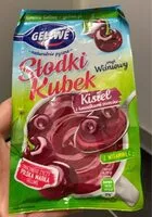 Mängden socker i Kisiel z kawałkami owoców wiśniowy