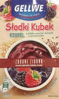 Mängden socker i Kisiel o smaku owoców leśniych z ziarnami