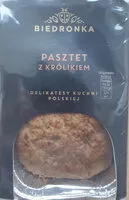 Mängden socker i Pasztet z królikiem