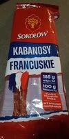 Mängden socker i Kabanosy francuskie