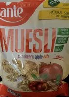 Mängden socker i Muesli fruit