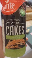 Mängden socker i Sante Rice Cakes Natural