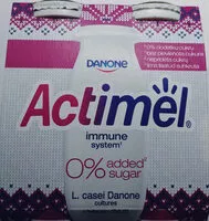 Mängden socker i Actimel