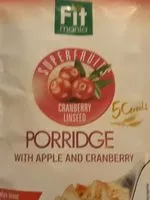 Mängden socker i cranberry linseed Porige