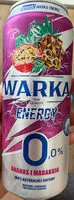 Mängden socker i Warka energy ananas i marakuja
