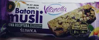 Mängden socker i Vitanella Baton Musli Śliwka