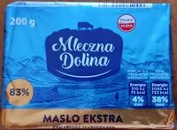 Mängden socker i Masło ekstra 83%
