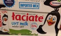 Mängden socker i Łaciate mleko uht
