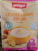Mängden socker i Milupa Creamed Banana Semolina