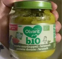 Mängden socker i Patate douce + brocoli