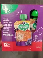 Mängden socker i Pomme banane cassis myrtille