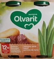 Mängden socker i Haricots verts boeuf pomme de terre