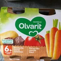 Socker och näringsämnen i Olvarit nutrica