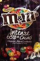 Mängden socker i Chocolat noir et cacahuète