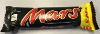 Mängden socker i Mars - Chocolat au lait