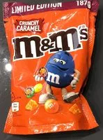 Mängden socker i M&m's crunchy caramels